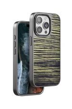 Venco iPhone 14 Pro Wave Kapak - Koyu Kahve