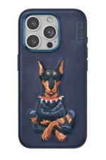 Venco iPhone 15 Pro Max Perma Desenli Kapak - Lacivert - Görsel 2