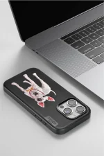 Venco iPhone 15 Pro Max Perma Desenli Kapak - Lacivert - Görsel 4