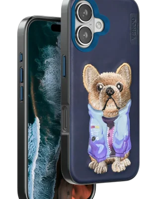Venco iPhone 16 Cute Desenli Kapak - Lacivert