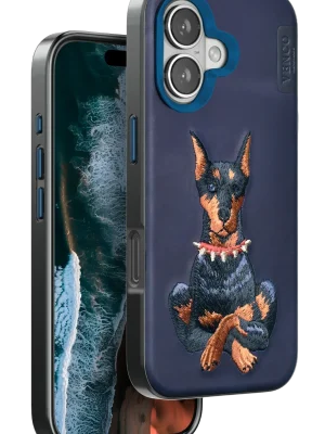 Venco iPhone 16 Perma Desenli Kapak - Lacivert