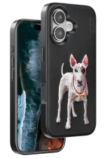 Venco iPhone 16 Perma Desenli Kapak - Siyah