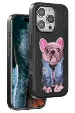 Venco iPhone 16 Pro Cute Desenli Kapak - Siyah