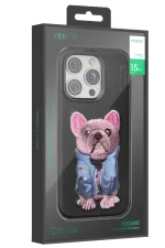 Venco iPhone 16 Pro Cute Desenli Kapak - Siyah - Görsel 3
