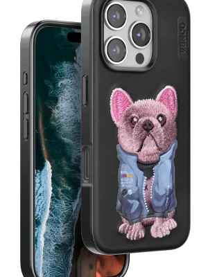 Venco iPhone 16 Pro Max Cute Desenli Kapak - Siyah