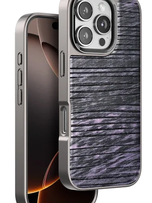 Venco iPhone 16 Pro Max Wave Kapak - Derin Mor