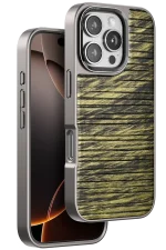 Venco iPhone 16 Pro Wave Kapak - Koyu Kahve