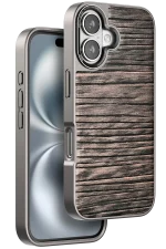 Venco iPhone 16 Wave Kapak - Kahverengi