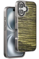 Venco iPhone 16 Wave Kapak - Koyu Kahve