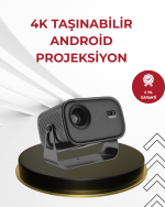 WiFi 6 ve Bluetooth 5 Bağlantılı Taşınabilir Projeksiyon Makinesi