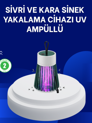 2’si 1 Arada LED Işıklı Elektrikli Böcek Öldürücü