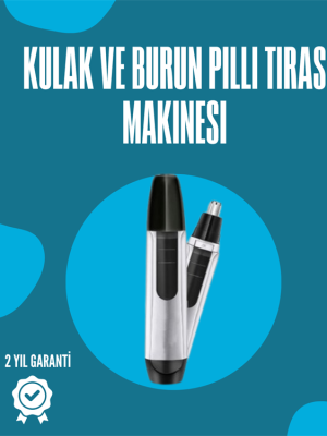 Pil ile Çalışan Kulak, Burun ve Kaş Tımar Cihazı