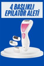 Profesyonel 4in1 Çok Amaçlı Epilasyon Aleti Şarjlı Pratik Taşınabilir - Görsel 2