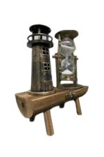 Hediyelik Kum Saati Retro Dekoratif Deniz Feneri Kum Saati - Görsel 4