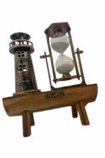 Dekoratif Kum Saati Deniz Feneri Retro Masa Hediyeli Eşya - Görsel 4