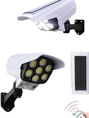 Solar Bahçe Lambası Uzaktan Kumandalı Kamera Görünümlü Hareket Sensörlü