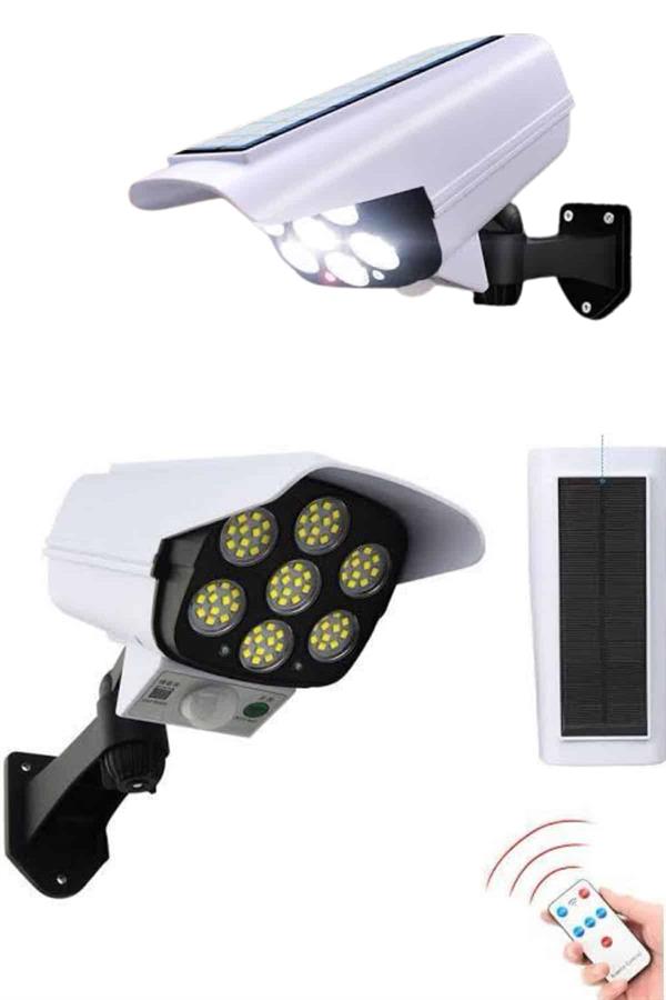 Compressed by jpeg-recompress Solar Bahçe Lambası Uzaktan Kumandalı Kamera Görünümlü Hareket Sensörlü - Görsel 1