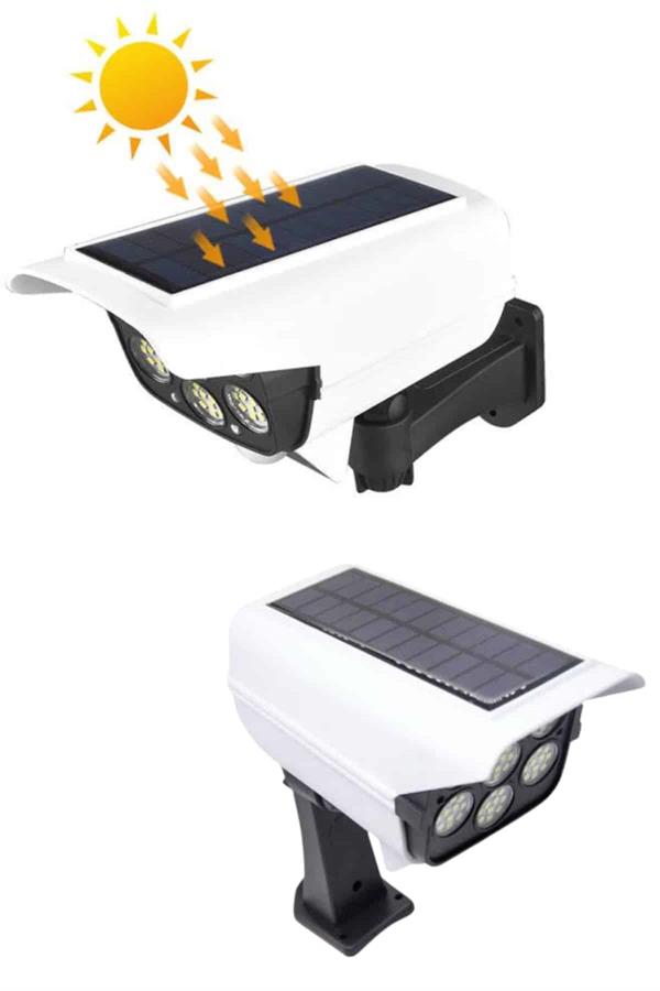 Compressed by jpeg-recompress Solar Bahçe Lambası Uzaktan Kumandalı Kamera Görünümlü Hareket Sensörlü - Görsel 3