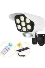 Solar Bahçe Aydınlatması Hareket Sensörlü Uzaktan Kumandalı Kamera Görünümlü - Görsel 3