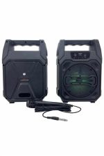 Karaoke Mikrofonlu Fm Radyolu Bluetooth Hoparlör Yüksek Ses Kaliteli - Görsel 3