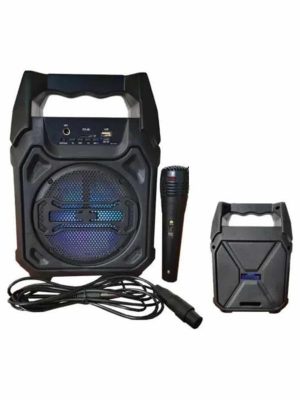 Karaoke Mikrofonlu Fm Radyolu Bluetooth Hoparlör Yüksek Ses Kaliteli