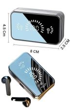 Yeni Nesil Kablosuz Kulaklık Aynalı Powerbank Özellikli Bluetooth Bağlantılı Dijital Göstergeli - Görsel 3