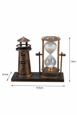 Hediyelik Eşya Retro Ahşap Deniz Feneri Kum Saati Biblo - Görsel 5