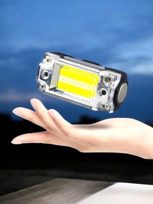 Beyaz Led Işık Sensörlü Kafa Lambası Lityum Batarya Led El Fenerli Şarjlı