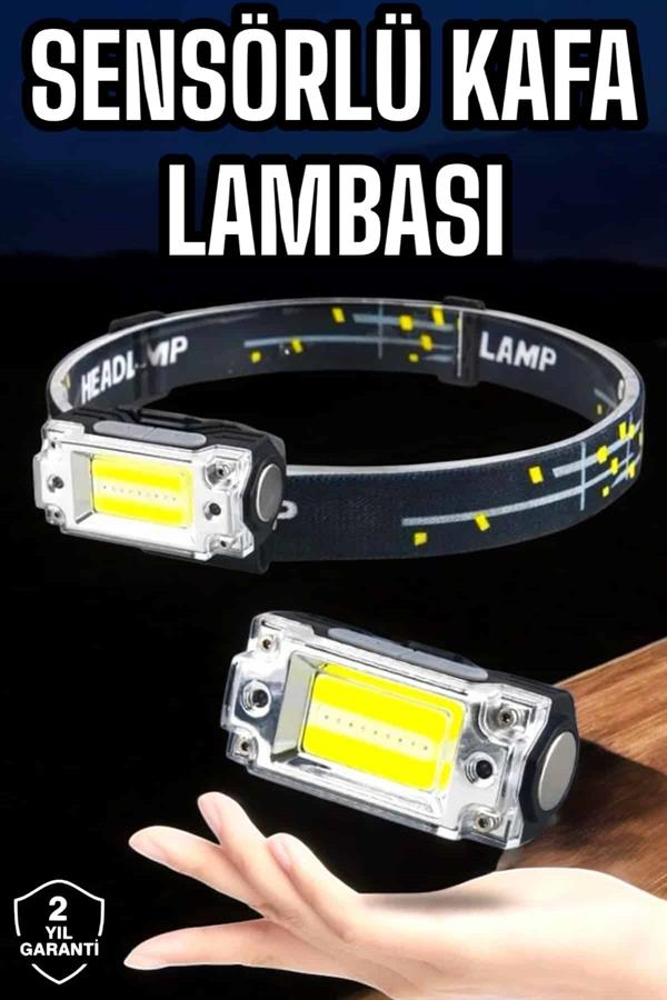 Compressed by jpeg-recompress Kafa Lambası El Fenerli Kamp Lambası USB Şarjlı Esnek Lamba - Görsel 2