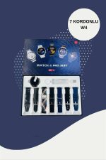 Dokunmatik Akıllı Saat Yeni Nesil Kulaklık Kampanyası Bluetooth Bağlantılı ANC Özelliği - Görsel 5