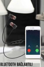 Kablolu Mıknatıslı Sport Kulaklık Bluetooth Bağlantılı - Görsel 4