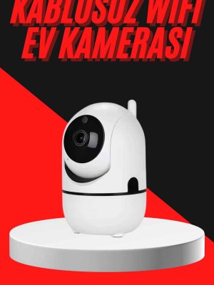 Baby Kamera Kablosuz 720P Beyaz 360 Derece Wifi Kamera Full HD 1080p