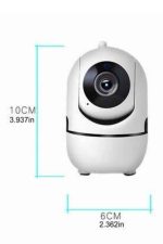 Baby Kamera Kablosuz 720P Beyaz 360 Derece Wifi Kamera Full HD 1080p - Görsel 2