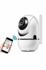 360° Full HD Akıllı Kamera Hareket Sensörlü Wifi Kamera Çocuk Güvenlik Kamerası - Görsel 2