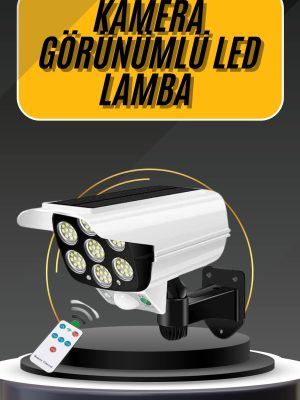LED Lamba-Güneş Paneli Destekli Uzaktan Kumandalı Solar LED Lamba