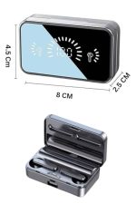 Powerbankli Bluetooth Kulaklık Yüksek Ses Aynalı Çift Dijital Gösterge Ekranı - Görsel 5