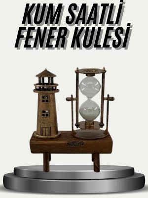 Eyfel Kulesi ve Deniz Feneri Dekoratif Masa Biblosu Hediyelik