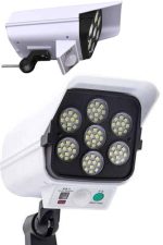 Solar Lamba Kamera Görünümlü Duvar Lambası Dönebilen Bahçe Aydınlatması - Görsel 3