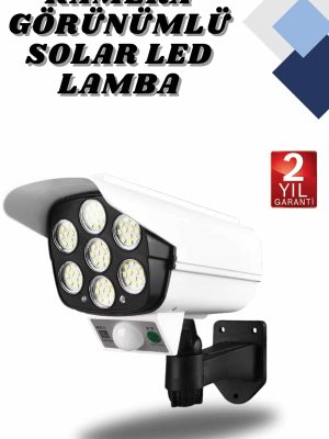 Kamera Görünümlü Led Lamba Dönebilen Bahçe Aydınlatması Duvar Lambası