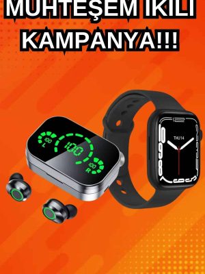 Yeni Nesil Akıllı Saat ve Ucuz Kaliteli Bluetooth Kablosuz Kulaklık Amoled Ekran