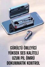 Telefon Standlı Bluetooth Kulaklık Aynalı Yüksek Ses Kaliteli - Görsel 2