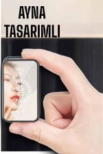 Aynalı Bluetooth Kulaklık Telefon Standlı Dijital Göstergeli - Görsel 4