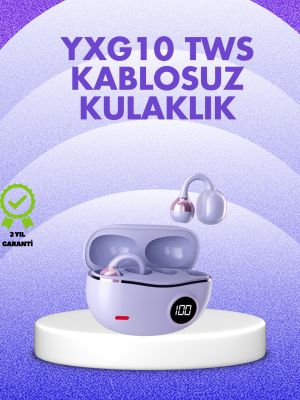 YXG10 Kablosuz Kulaklık – Bluetooth 5.4, Dokunmatik, LED Ekranlı Şarj Kutusu