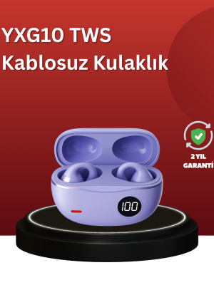 YXG10 Açık Kulak Bluetooth Kulaklık – Klipsli, Güvenli Spor Tasarım, 30 Saat Pil
