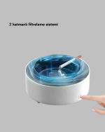 Hava Temizleyici Küllük – Sigara Dumanı Filtreli, Sessiz Çalışan, Şık Tasarım - Görsel 5