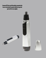 3D Bıçaklı Burun ve Kulak Tıraş Makinesi Pil ile Çalışan Taşınabilir Model - Görsel 5