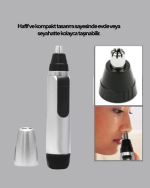 Kişisel Burun ve Kulak Tıraş Makinesi 3D Kavisli Bıçak ve Kompakt Tasarım - Görsel 2