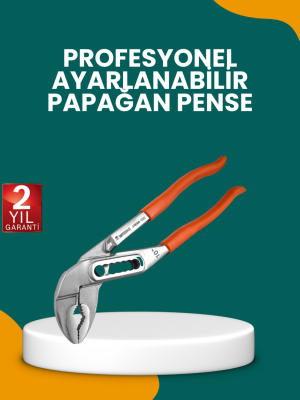 Çelik Alaşımlı Ayarlı Papağan Pense Yalıtımlı Sap