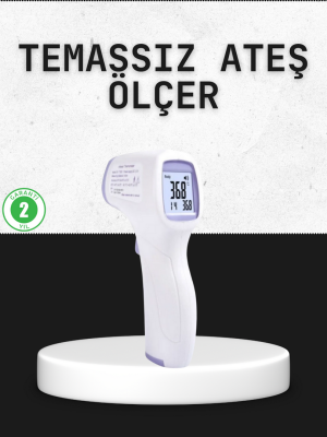 Temassız Termometre Hızlı Ölçüm Güvenli Dijital Ateş Ölçer