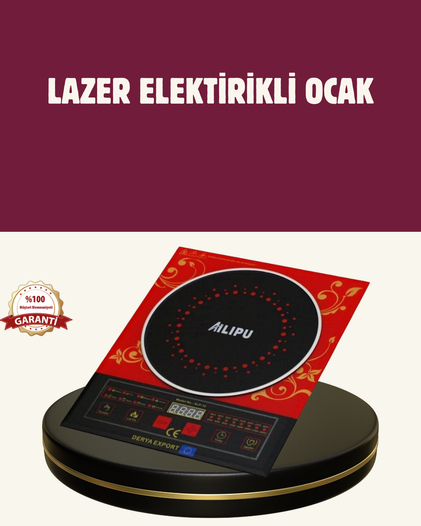 1243779_4-4.png 8 Programlı LED Ekranlı İndüksiyon Ocak 80–270°C Sıcaklık Ayarı - Görsel 1